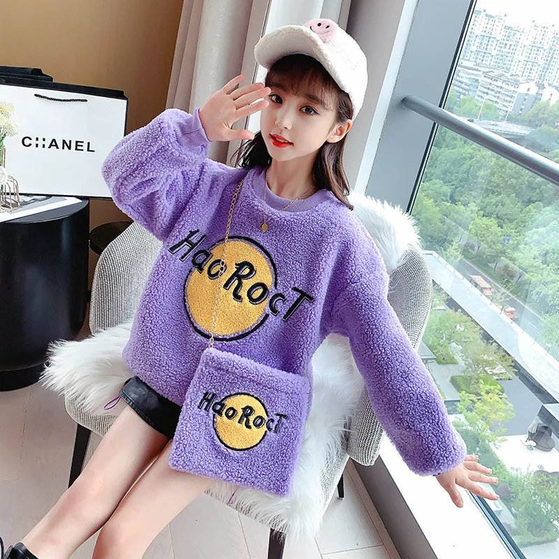Girls' Hoodies Sweatshirts Jacket 2021 Luxury Design Winter Autumn Thicken Warm Pullover Fleece Underwear Cotton Children's Clot
Girls' Hoodies Sweatshirts Jacket 2021 Luxury Design Winter Autumn Thicken Warm Pullover Fleece Underwear Cotton Children's Clot