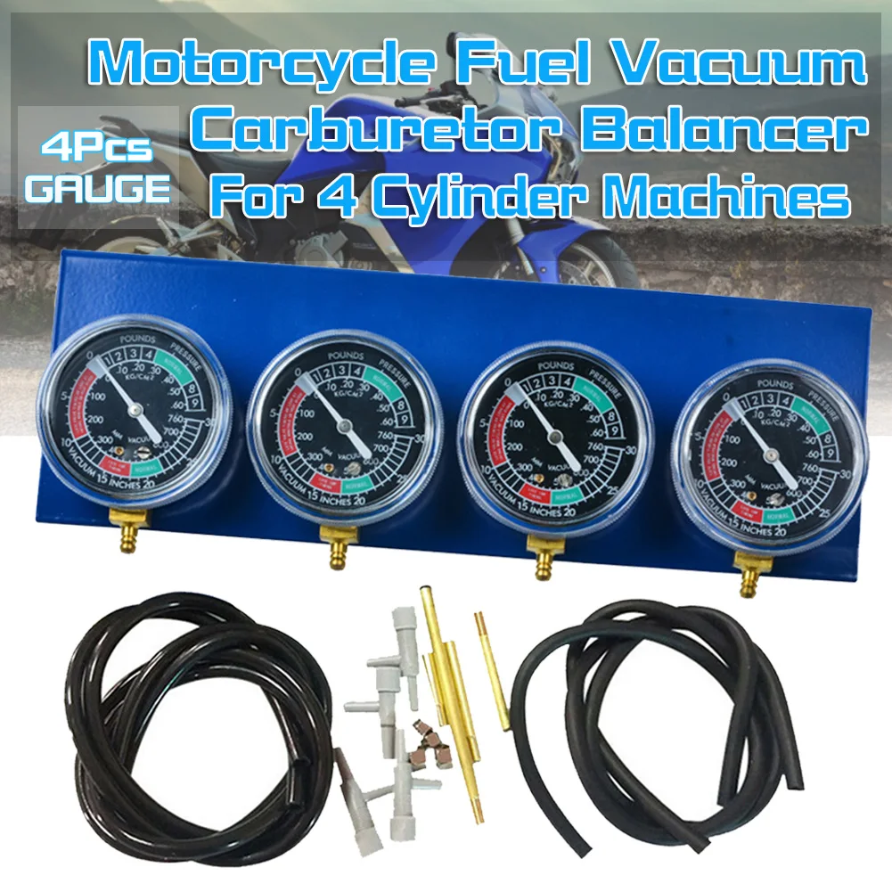 Motorcycle Fuel Vacuum Carburetor Synchronizer Tool Carb Sync Gauge 4 Cylinder for Motorcycle Carbs Fuel Vacuum Gauge Balancer
Motorcycle Fuel Vacuum Carburetor Synchronizer Tool Carb Sync Gauge 4 Cylinder for Motorcycle Carbs Fuel Vacuum Gauge Balancer
