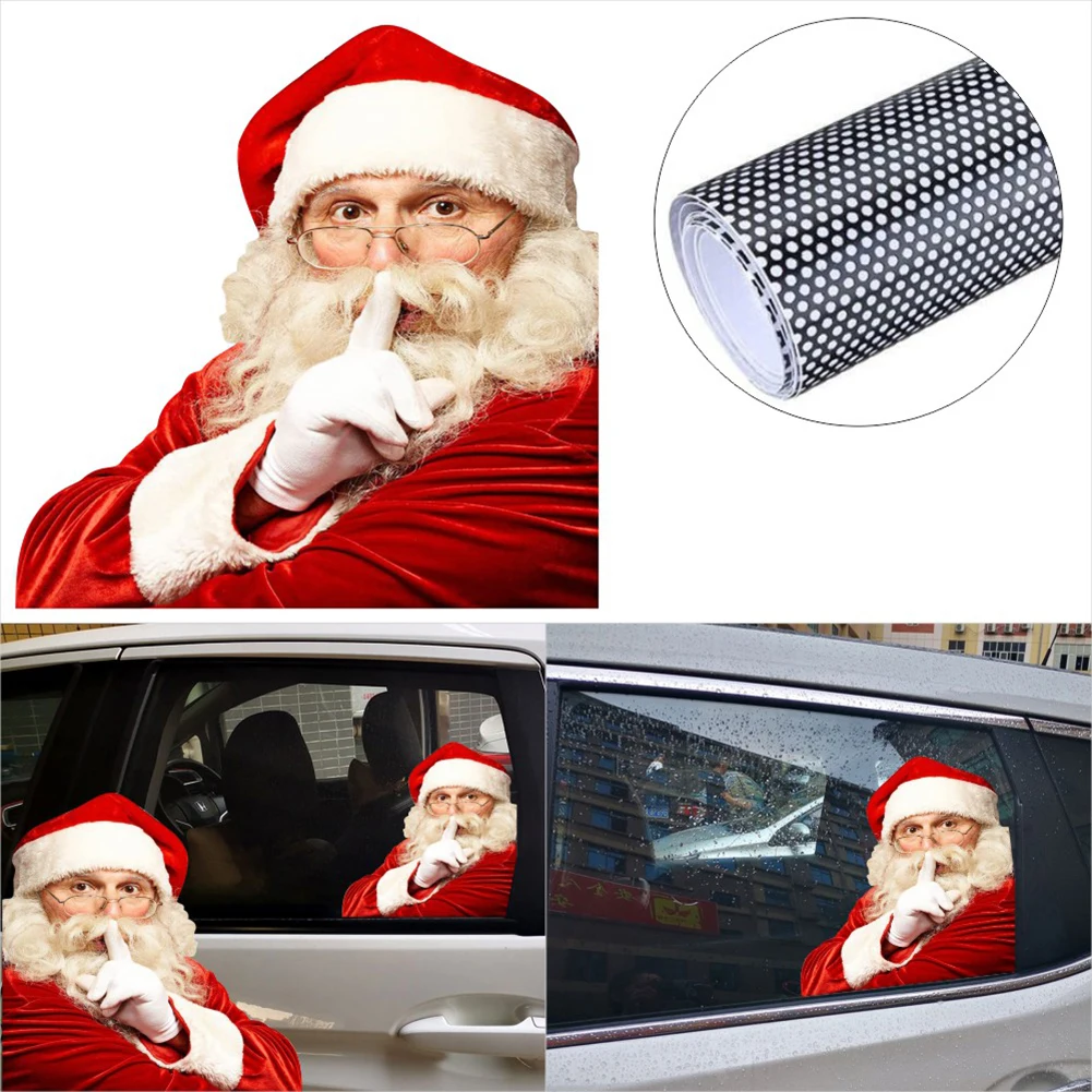 2Pcs Car Window Stickers Christmas Decoration Car Auto Vehicle Rear Window Santa Claus Funny Car Stickers Right/Left-Side Window
2Pcs Car Window Stickers Christmas Decoration Car Auto Vehicle Rear Window Santa Claus Funny Car Stickers Right/Left-Side Window