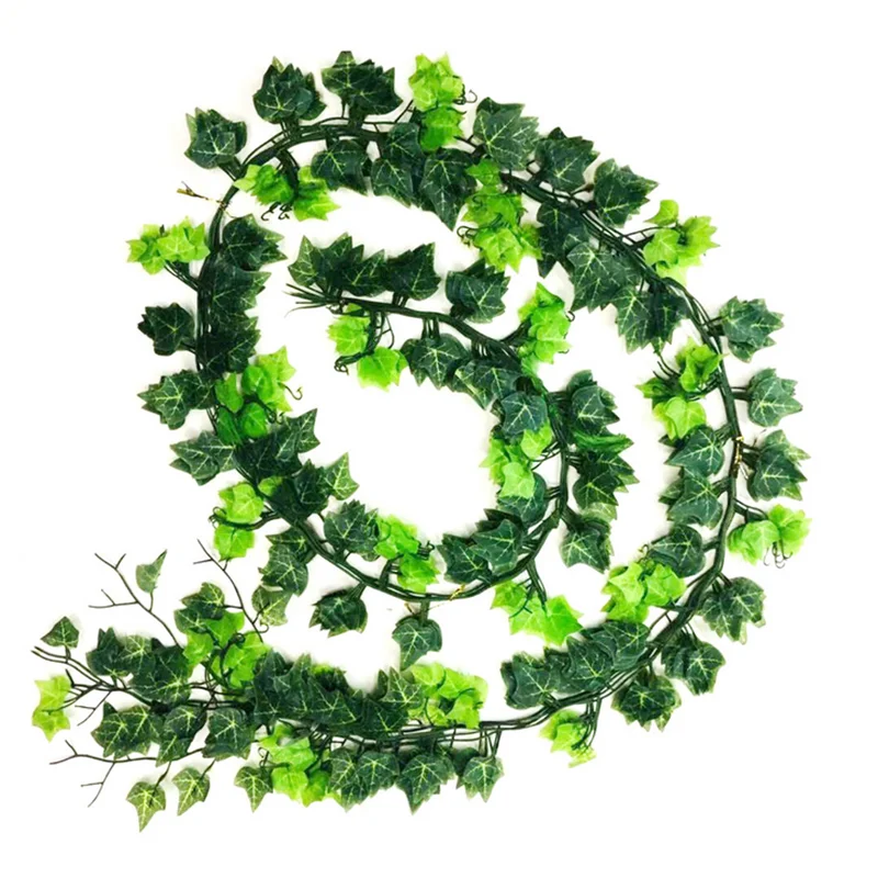 1 strip 2.4M (100 leaves leaf ) home decoration artificial ivy leaf wreath plant vine fake leaf flower creeper green ivy wreath
1 strip 2.4M (100 leaves leaf ) home decoration artificial ivy leaf wreath plant vine fake leaf flower creeper green ivy wreath