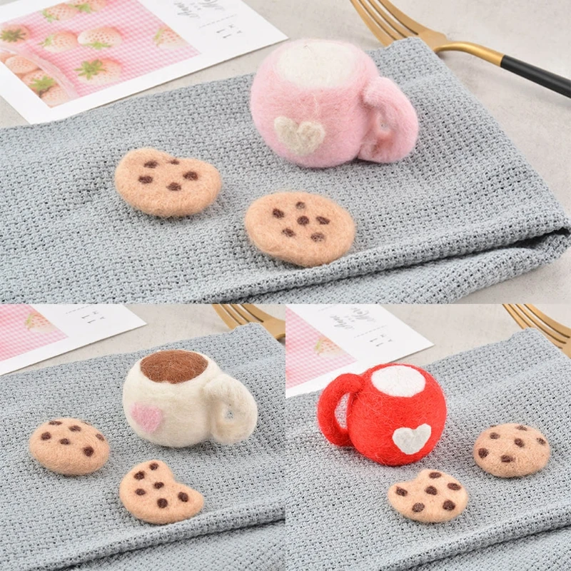 3 Pcs/Set DIY Baby Wool Felt Milk Tea Cup+Cookies Decorations Newborn Photography Props Infant Photo Shooting Accessories
3 Pcs/Set DIY Baby Wool Felt Milk Tea Cup+Cookies Decorations Newborn Photography Props Infant Photo Shooting Accessories