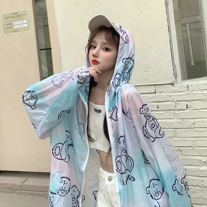 Летние ins размера плюс женский сестры и принтом "Панда", с капюшоном; Одежда с защитой от солнечных лучей, в студенческом стиле; Hong Kong стиль: то... 
Летние ins размера плюс женский сестры и принтом "Панда", с капюшоном; Одежда с защитой от солнечных лучей, в студенческом стиле; Hong Kong стиль: то...