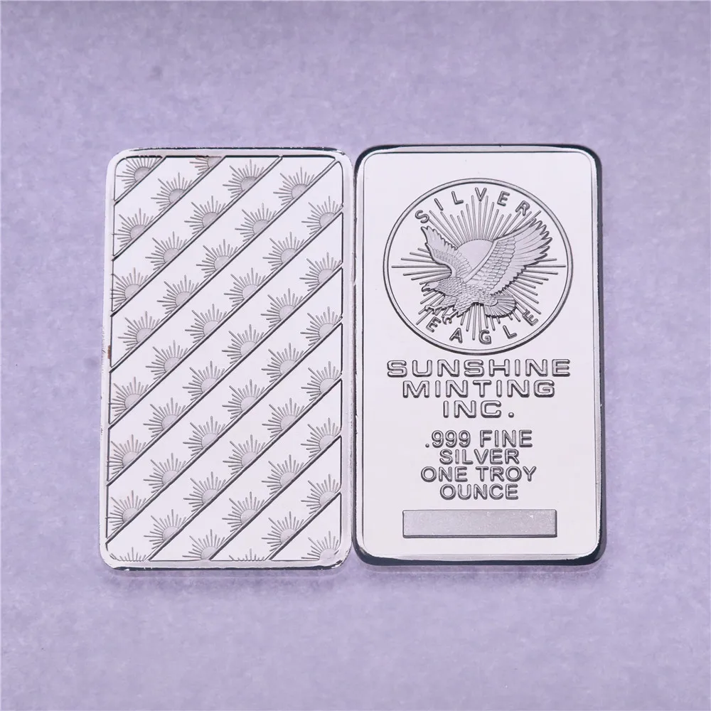 American 1 oz Sunshine Minting Silver Bar. Silver Bullion No Magnetic Silvering Bar Collection Crafts Gift
American 1 oz Sunshine Minting Silver Bar. Silver Bullion No Magnetic Silvering Bar Collection Crafts Gift