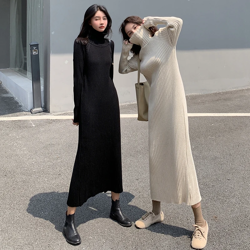 Autumn And Winter New Thick High-Neck Pit Pattern Knitted Split Dress All-Match Base Skirt
Autumn And Winter New Thick High-Neck Pit Pattern Knitted Split Dress All-Match Base Skirt