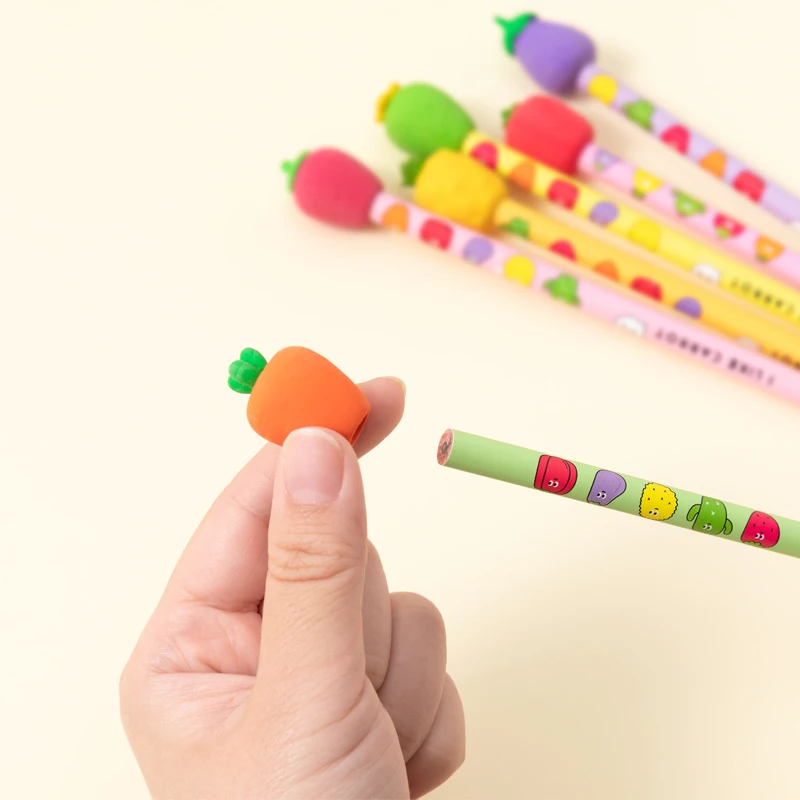 5 Sets Korea Kawaii Eraser Pencil Set Student Stationery Cute Cartoon Fruit Vegetables Pencil Eraser Combination Kids Pencil
5 Sets Korea Kawaii Eraser Pencil Set Student Stationery Cute Cartoon Fruit Vegetables Pencil Eraser Combination Kids Pencil