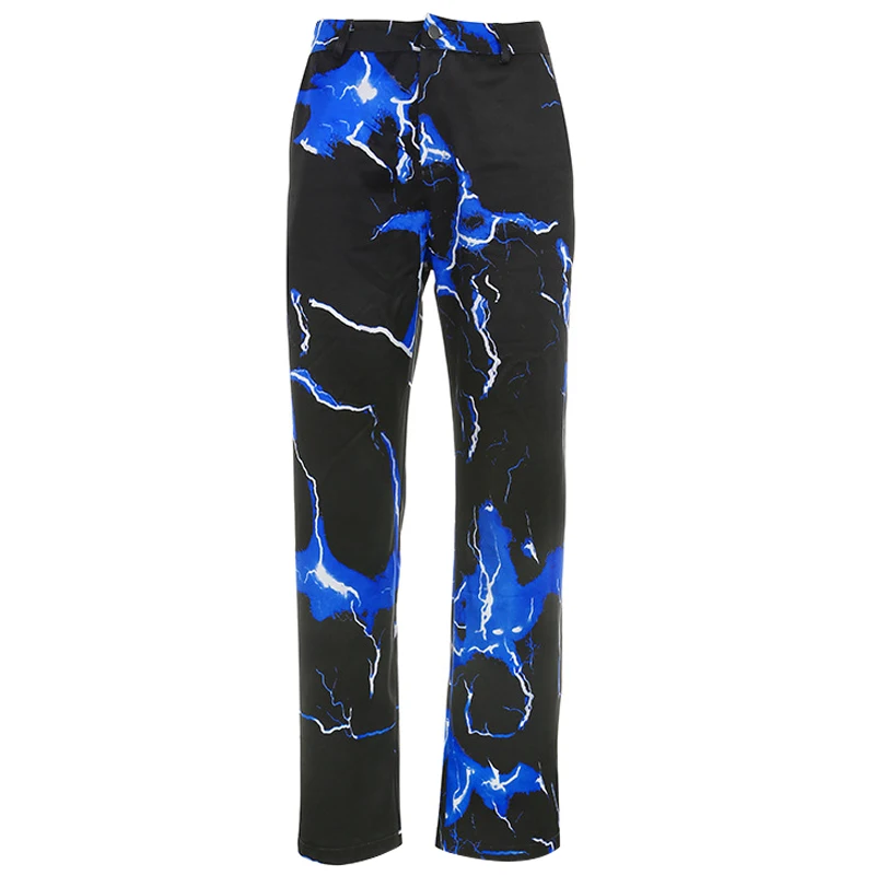 Lightning Print Cargo Pants Fashion Hippie High Waist Joggers Wide Leg Sweatpant Harajuku Streetwear Pants Lady Long Trousers
Lightning Print Cargo Pants Fashion Hippie High Waist Joggers Wide Leg Sweatpant Harajuku Streetwear Pants Lady Long Trousers