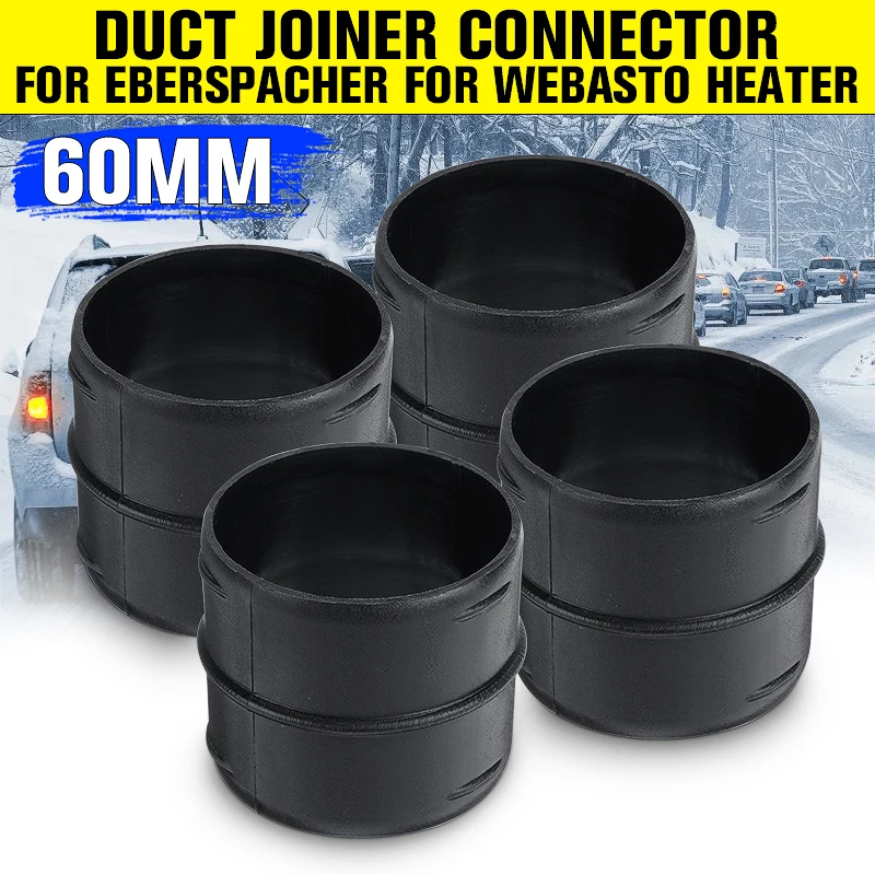 2/4x 75mm/60mm Car Heater Duct Joiner Pipe Air Diesel Parking Heater Hose Line Connector For Webasto Eberspacher
2/4x 75mm/60mm Car Heater Duct Joiner Pipe Air Diesel Parking Heater Hose Line Connector For Webasto Eberspacher