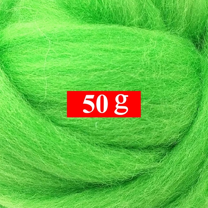 50g Natural Wool Roving for Felting Wool Set 19 Microns Superfine Merino Wool Felt Wool Soft Can Touch the Skin (Color 31)
50g Natural Wool Roving for Felting Wool Set 19 Microns Superfine Merino Wool Felt Wool Soft Can Touch the Skin (Color 31)