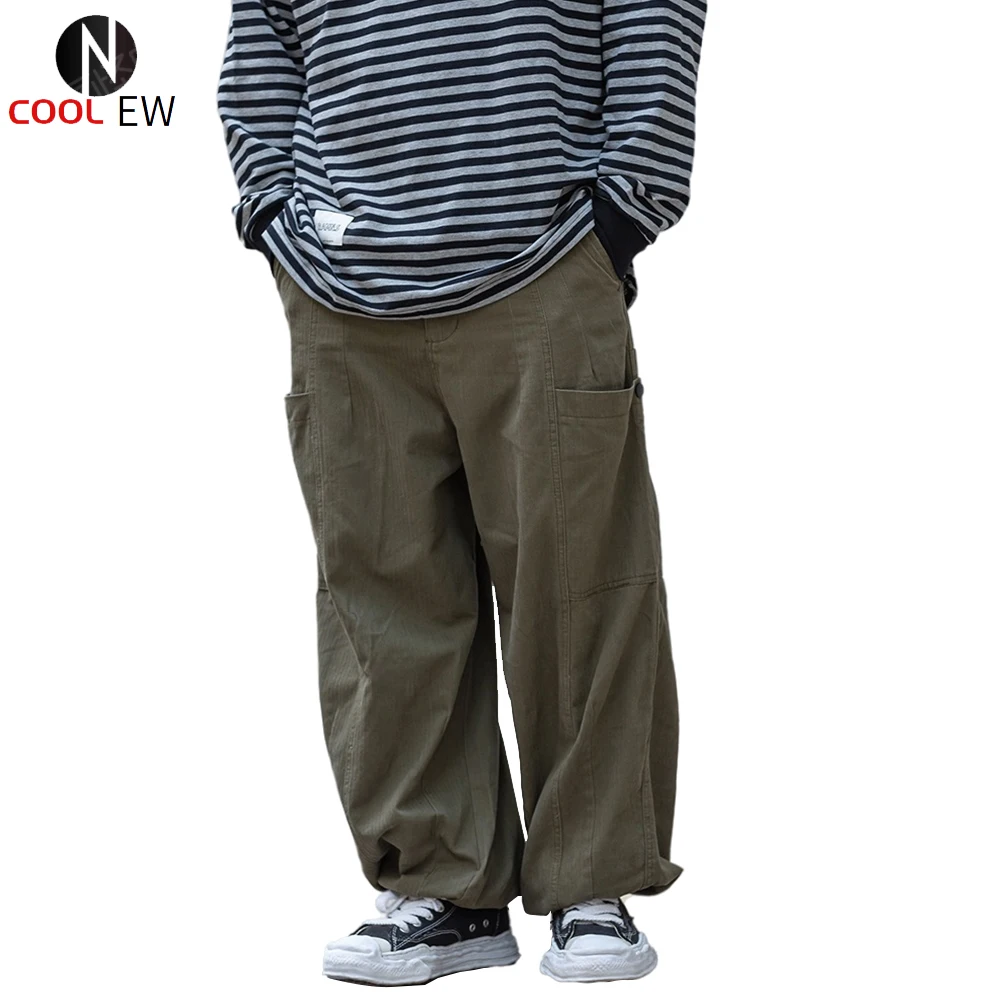 Multi-Pocket Cargo Pants Mens Safari Style Solid Color Casual Pants Loose Elastic Waist Wide Leg Pants Trousers Men
Multi-Pocket Cargo Pants Mens Safari Style Solid Color Casual Pants Loose Elastic Waist Wide Leg Pants Trousers Men