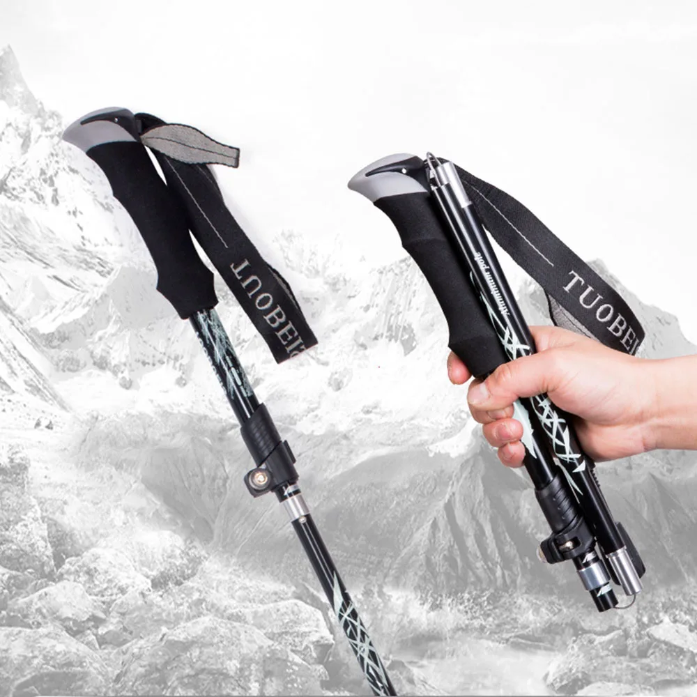 Outdoor Fold Trekking Poles Camping Portable Walking Hiking Stick For Nordic Elderly Telescopic Club Easy Put Into Bag 5-Section
Outdoor Fold Trekking Poles Camping Portable Walking Hiking Stick For Nordic Elderly Telescopic Club Easy Put Into Bag 5-Section
