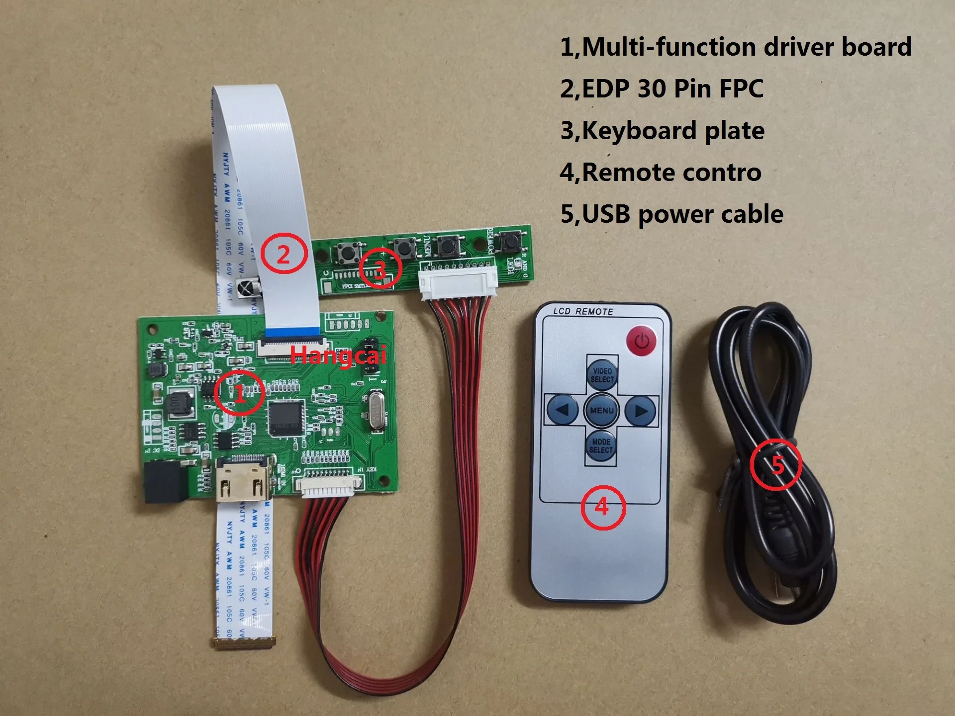 Плата драйвера 30PIN LCD PCB-800807V6 1HDMI EDP для разрешения экрана 1920*1200 1920*1080 1600*900 1366*768 30 pin