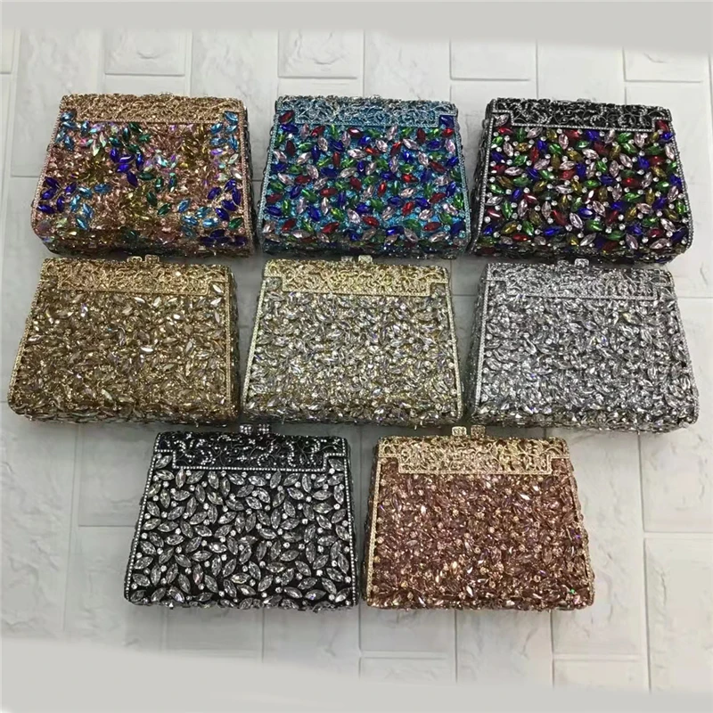 Square Color Crystal Evening Dress Bag Luxury Crystal Party Clutch Bag Prom Handbag Female Bag
Square Color Crystal Evening Dress Bag Luxury Crystal Party Clutch Bag Prom Handbag Female Bag