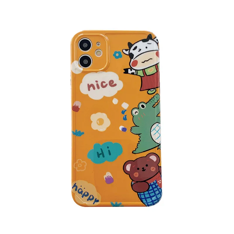 Cartoon Animals Bear Phone Case For iPhone 12 Mini 11 Pro Max SE 2020 7 8 Plus X XS XR Max Cute Cow crocodile Back Cover Coque
Cartoon Animals Bear Phone Case For iPhone 12 Mini 11 Pro Max SE 2020 7 8 Plus X XS XR Max Cute Cow crocodile Back Cover Coque