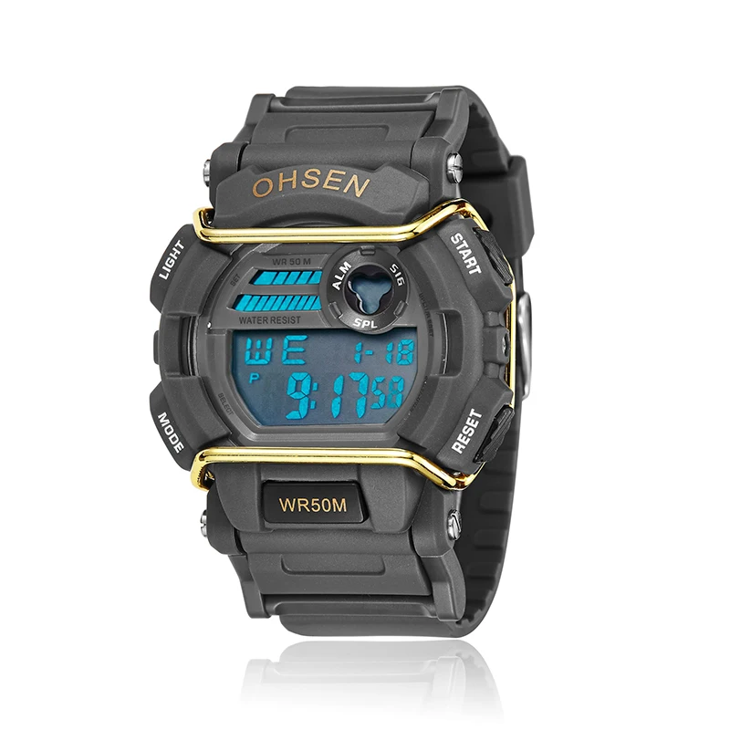 Fashion Mens Boys Rubber Band Round Big Dial EL Light Digital Quartz Casual Sport Wrist Watch 
Fashion Mens Boys Rubber Band Round Big Dial EL Light Digital Quartz Casual Sport Wrist Watch