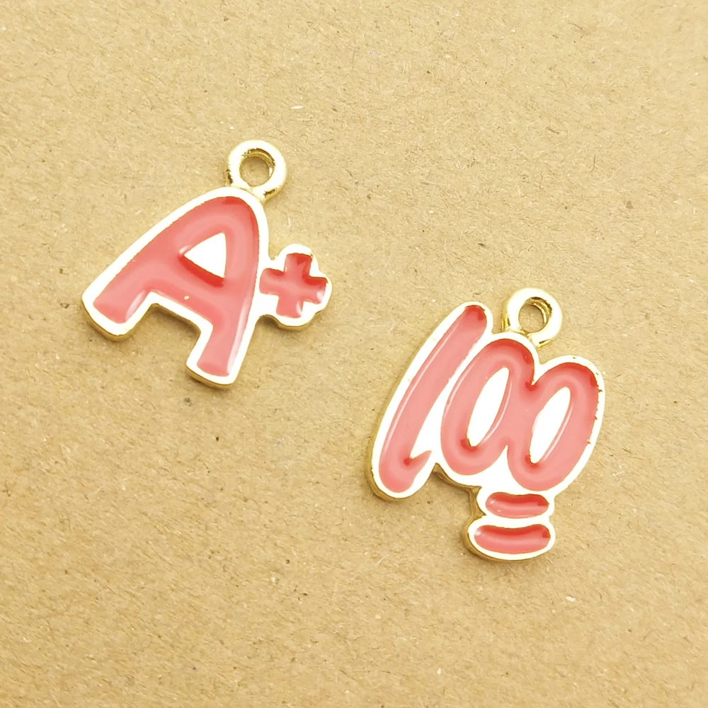 10pcs enamel A+ 100 charm for jewelry making and crafting charm fashion earring pendant cute necklace bracelet charm
10pcs enamel A+ 100 charm for jewelry making and crafting charm fashion earring pendant cute necklace bracelet charm