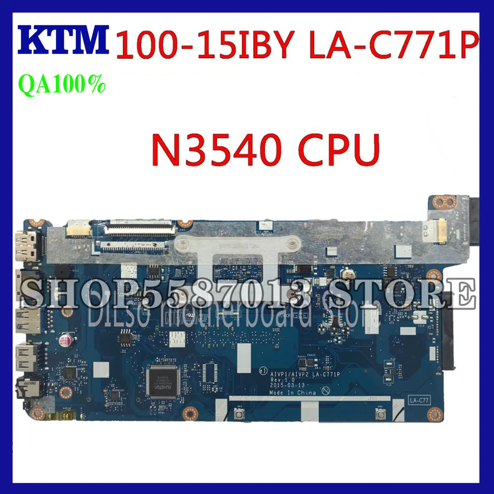 KEFU 100-15IBY Mainboard For lenovo Laptop Motherboard AIVP1/AIVP2 LA-C771P DDR3L Test work 100% original
KEFU 100-15IBY Mainboard For lenovo Laptop Motherboard AIVP1/AIVP2 LA-C771P DDR3L Test work 100% original