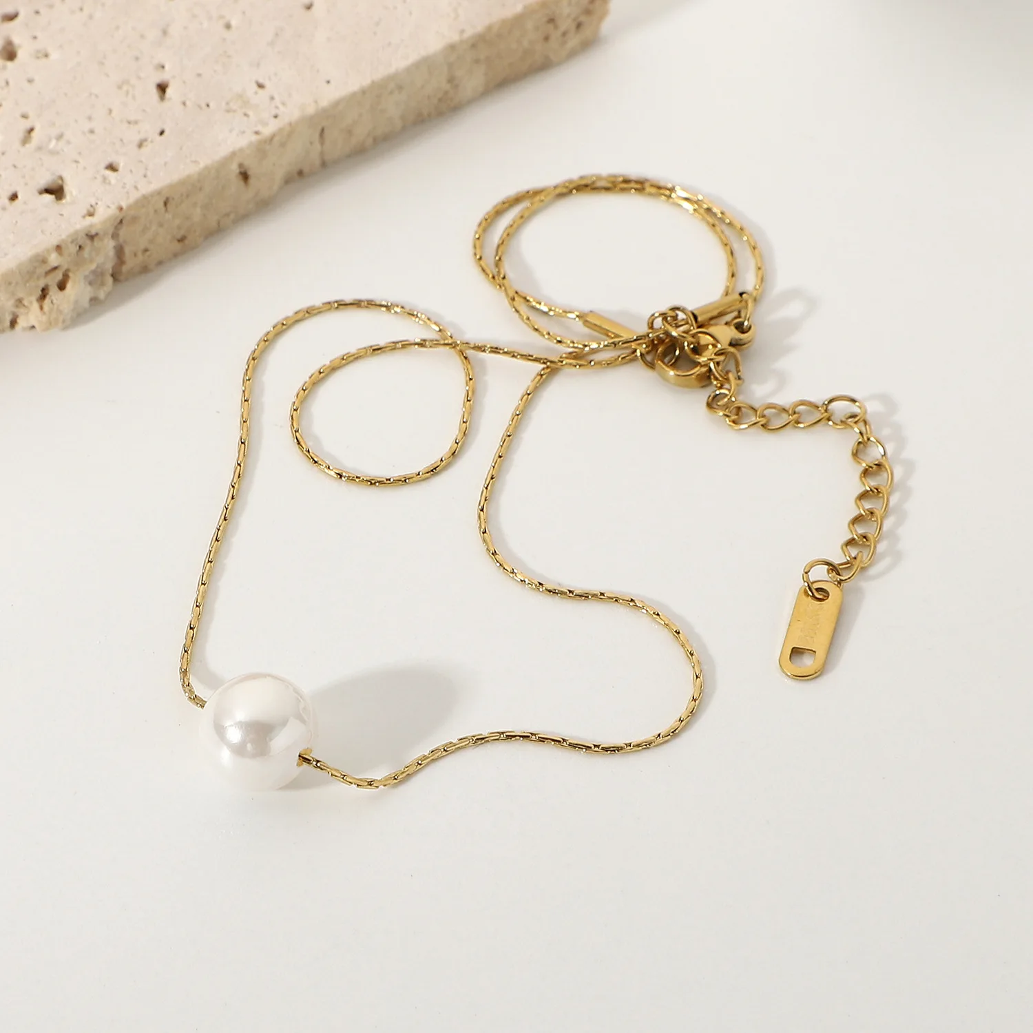 Round Pearl Pendant Necklaces for Women Gold Plated Stainless Steel Chain Choker Necklace Party Jewelry Collares Collier Femme
Round Pearl Pendant Necklaces for Women Gold Plated Stainless Steel Chain Choker Necklace Party Jewelry Collares Collier Femme