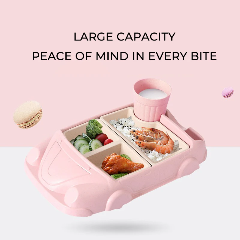 Creative Cartoon Car Plate Baby Dishes Set Bamboo Fiber Plate+Cup Sub-grid Bowl Children's Gift Tableware Set Feeding Dishes
Creative Cartoon Car Plate Baby Dishes Set Bamboo Fiber Plate+Cup Sub-grid Bowl Children's Gift Tableware Set Feeding Dishes
