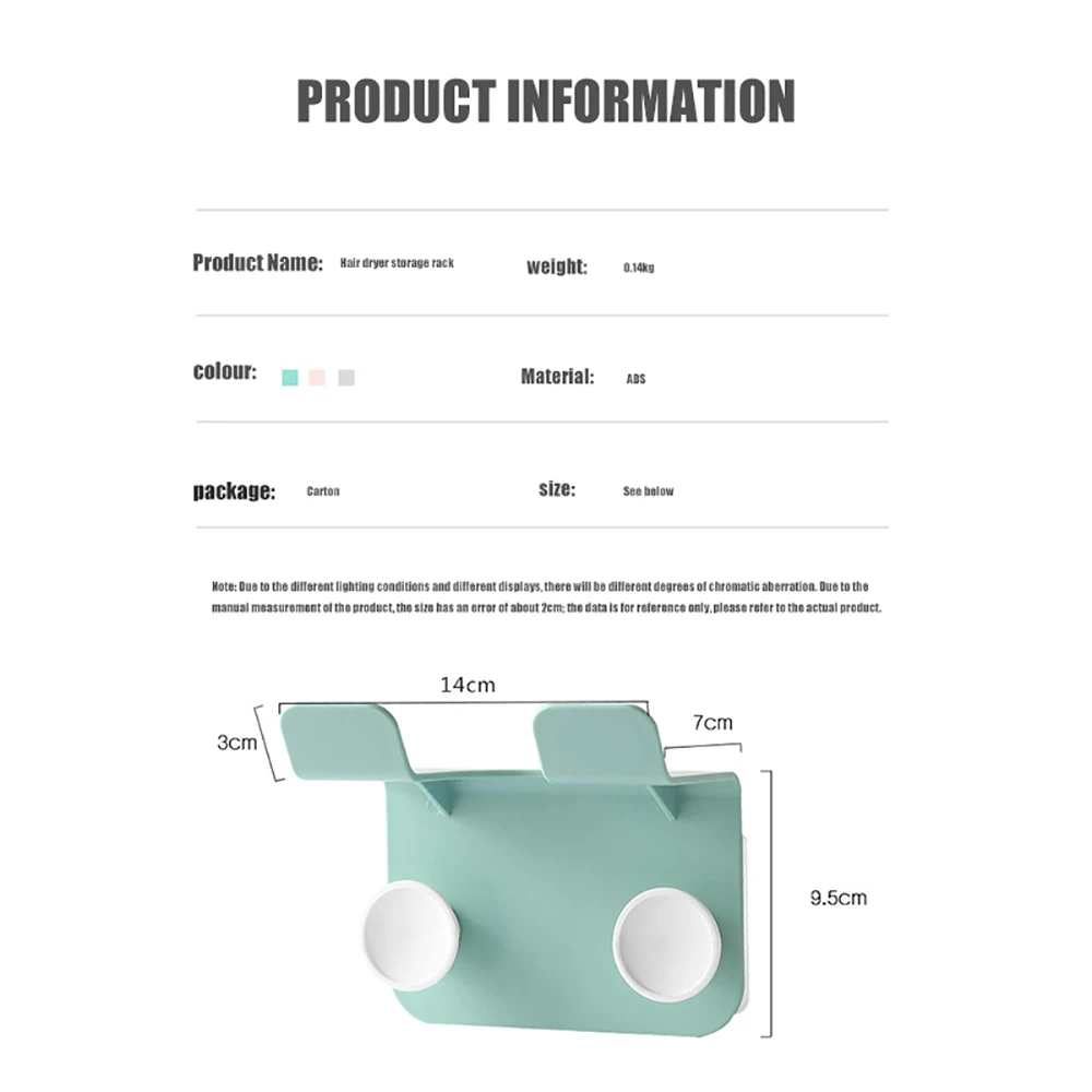Bathroom Hair Dryer Stand Organizer Shelf Storage Hairdryer Holder Door Hook Ring Plastic For Home Hotel Dormitory Decor Rack 1p 
Bathroom Hair Dryer Stand Organizer Shelf Storage Hairdryer Holder Door Hook Ring Plastic For Home Hotel Dormitory Decor Rack 1p