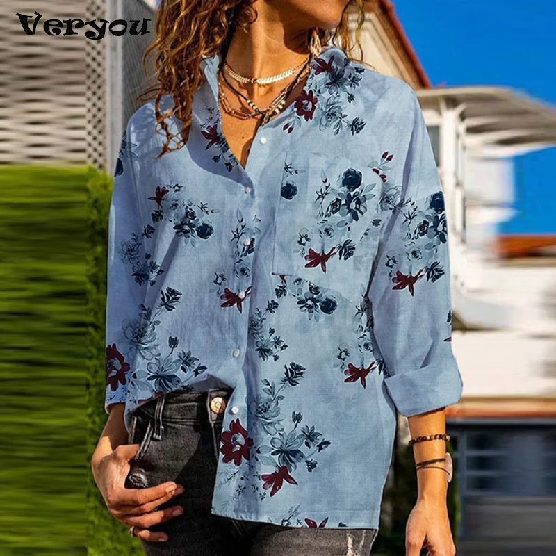 Vintage Retro Floral Print Women Blouse Shirt Autumn New Turn-down Collar Long Sleeve Button Casual Office Shirts Blouse Women
Vintage Retro Floral Print Women Blouse Shirt Autumn New Turn-down Collar Long Sleeve Button Casual Office Shirts Blouse Women