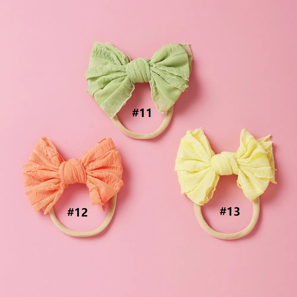 1pcs Nylon Baby Bow Headbands Soft Candy Color Chiffon Bow Hair Bands for Baby Girls Elastic Head Wrap Baby Hair Accessories
1pcs Nylon Baby Bow Headbands Soft Candy Color Chiffon Bow Hair Bands for Baby Girls Elastic Head Wrap Baby Hair Accessories
