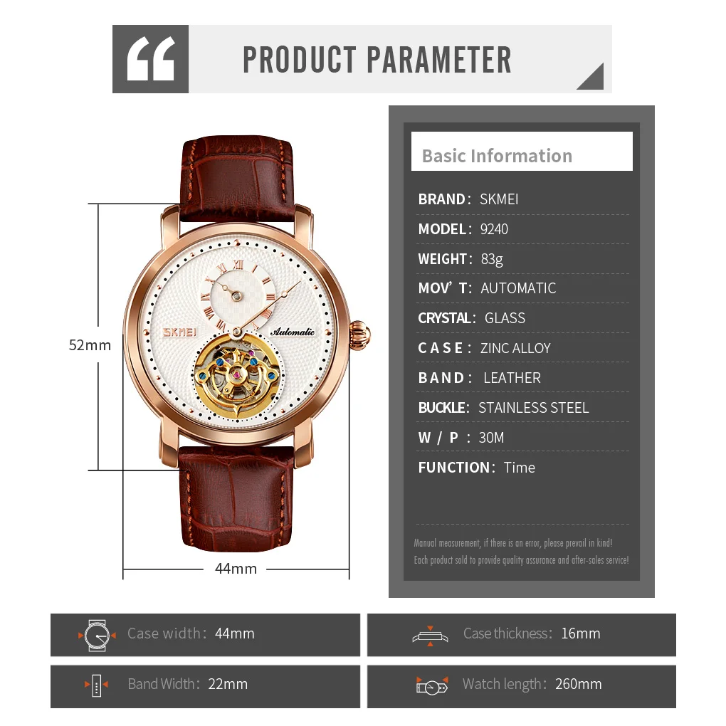 SKMEI Vintage Leather Strap Men Mechanical Watches Casual Waterpoof Fashion Hollow Skeleton Tourbillon Watch Men Automatic Clock
SKMEI Vintage Leather Strap Men Mechanical Watches Casual Waterpoof Fashion Hollow Skeleton Tourbillon Watch Men Automatic Clock