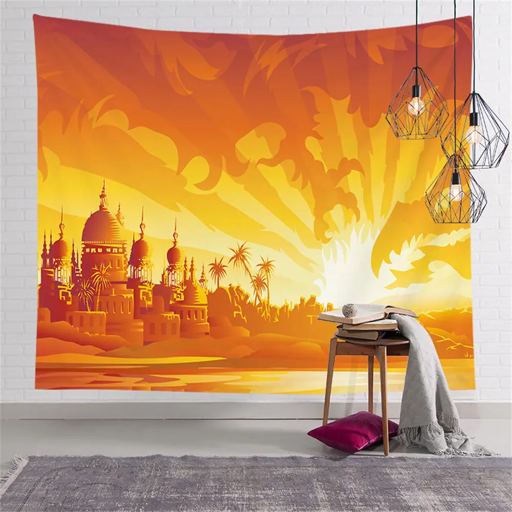 Custom Simple Day Dolphin Sunset Tapestry Hippie Tapestries Wall Art Decor Hanging Fabric Living Ceiling Room CGT005
Custom Simple Day Dolphin Sunset Tapestry Hippie Tapestries Wall Art Decor Hanging Fabric Living Ceiling Room CGT005