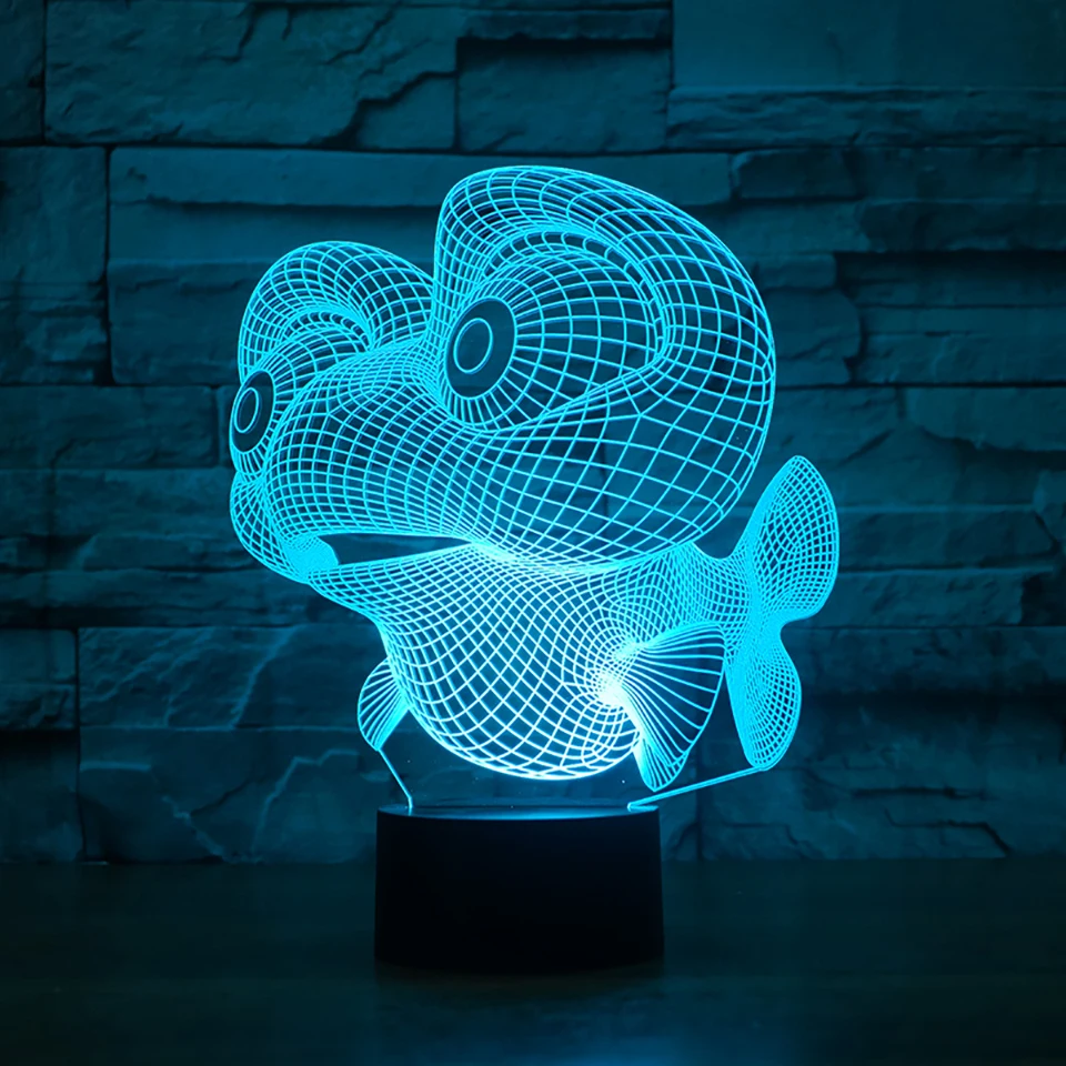 Goldfish LED RGB Night Light 7 Color Change Desk Light Action Figure PVC Kids Toys Brinquedos Christmas Gift
Goldfish LED RGB Night Light 7 Color Change Desk Light Action Figure PVC Kids Toys Brinquedos Christmas Gift