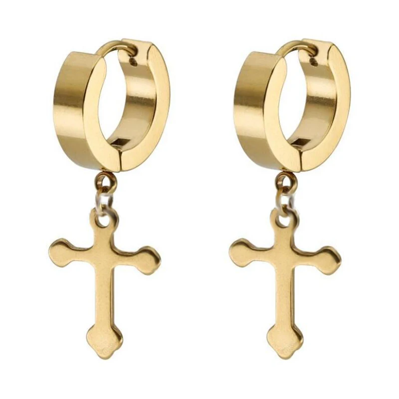Earrings Stainless Steel Cross Pendant Double-sided Earrings Korean Titanium Steel Jewelry Classic Pop Earrings
Earrings Stainless Steel Cross Pendant Double-sided Earrings Korean Titanium Steel Jewelry Classic Pop Earrings
