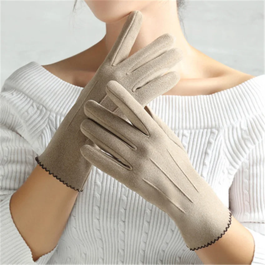 Female Winter Autumn Imitate Cashmere Striped Gloves for Women Outdoor Warm Windproof Touch Screen Shop Driving Mittens N37
Female Winter Autumn Imitate Cashmere Striped Gloves for Women Outdoor Warm Windproof Touch Screen Shop Driving Mittens N37