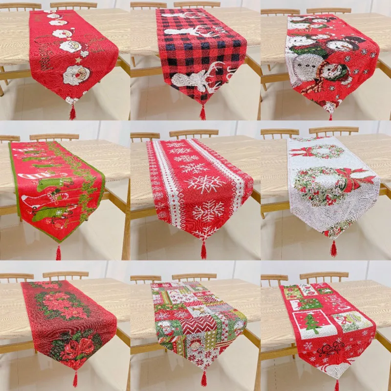 Christmas Decorations for Home Christmas Table Runner Lovely Double Polyester Cotton Printed Camino De Mesa Chemin De Table
Christmas Decorations for Home Christmas Table Runner Lovely Double Polyester Cotton Printed Camino De Mesa Chemin De Table