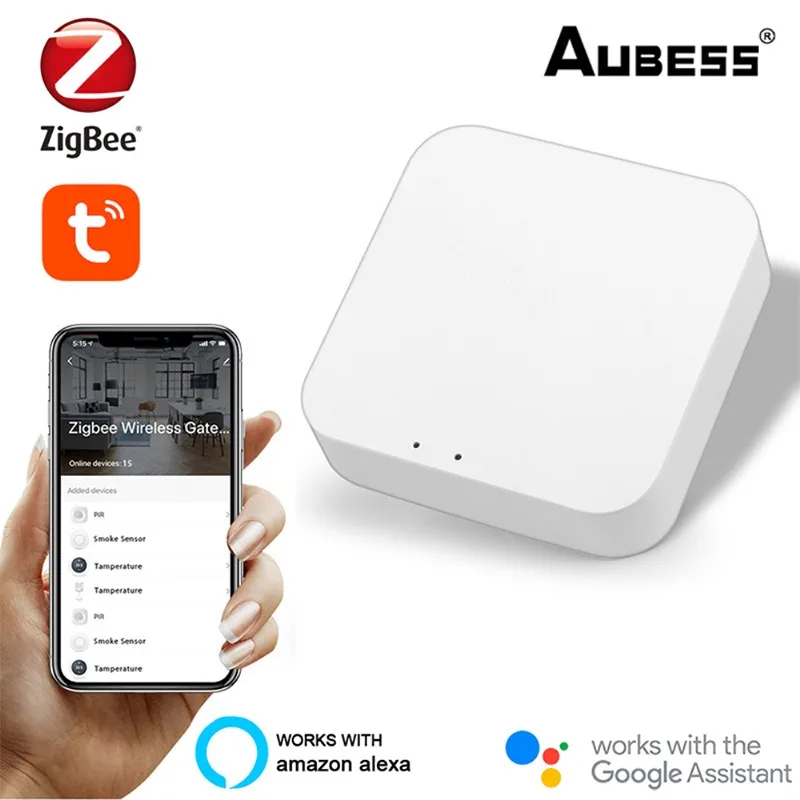 AUBESS Tuya Zigbee Wireless Gateway Hub Smart Home Voice Control Via Smart Life App Works With Alexa Google Home And Tuya Hub
AUBESS Tuya Zigbee Wireless Gateway Hub Smart Home Voice Control Via Smart Life App Works With Alexa Google Home And Tuya Hub
