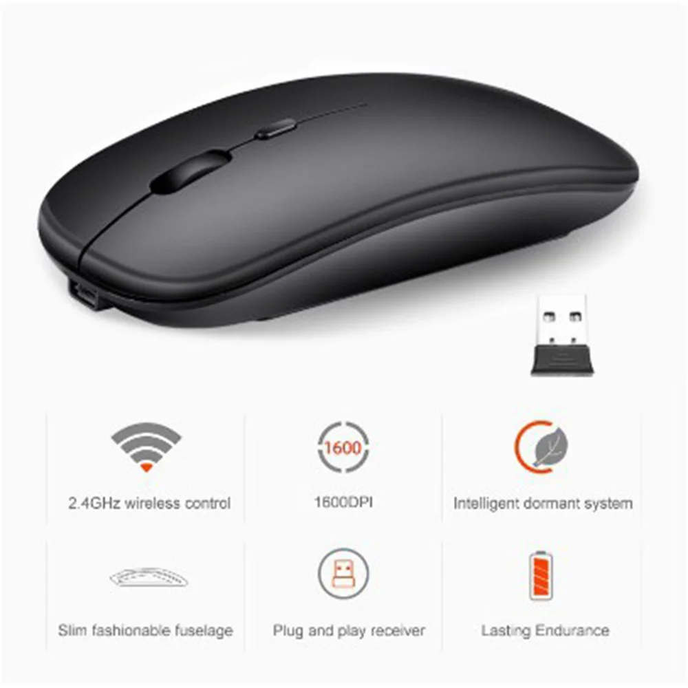 Wireless Mouse Bluetooth RGB Computer Mouse Gaming Silent Rechargeable Ergonomic Mouse With LED Mice USB Backlit for Laptop PC
Wireless Mouse Bluetooth RGB Computer Mouse Gaming Silent Rechargeable Ergonomic Mouse With LED Mice USB Backlit for Laptop PC