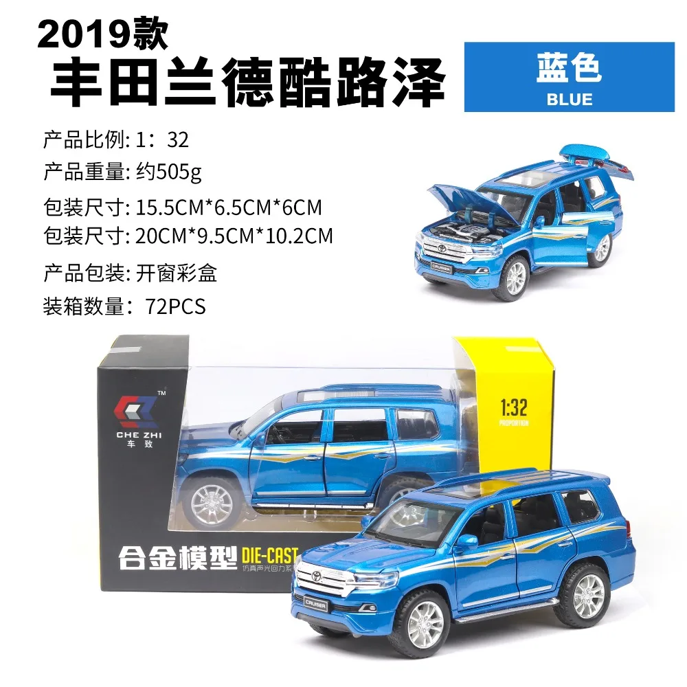 1:32 Scale Alloy Diecast Metal SUV Off-road Car Model For TOYOTA LAND CRUISER PRADO Collection Model Sound&Light Toys Vehicle
1:32 Scale Alloy Diecast Metal SUV Off-road Car Model For TOYOTA LAND CRUISER PRADO Collection Model Sound&Light Toys Vehicle