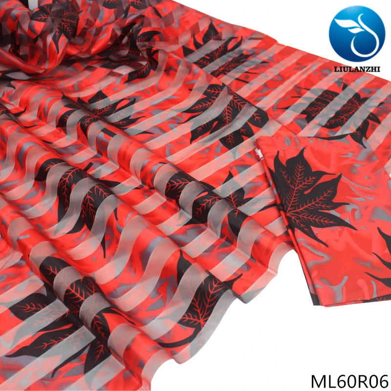 LIULANZHI Ribbon Organza Fabric 4 yards Flower Prints Style African Ribbon Tissu and 2 yards Polyester Prints 2019 ML60R01-11 
LIULANZHI Ribbon Organza Fabric 4 yards Flower Prints Style African Ribbon Tissu and 2 yards Polyester Prints 2019 ML60R01-11