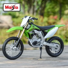 Maisto 1:12 Kawasaki KX 450F Green Die Cast Vehicles Collectible Hobbies Motorcycle Model Toys
