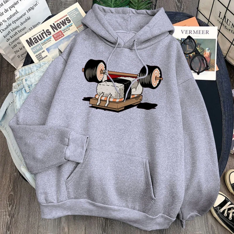 Moletom esportivo masculino com capuz, desenho animado do sushi, roupas casuais de bolso com capuz, casaco de moletom punk do a. 
Moletom esportivo masculino com capuz, desenho animado do sushi, roupas casuais de bolso com capuz, casaco de moletom punk do a.