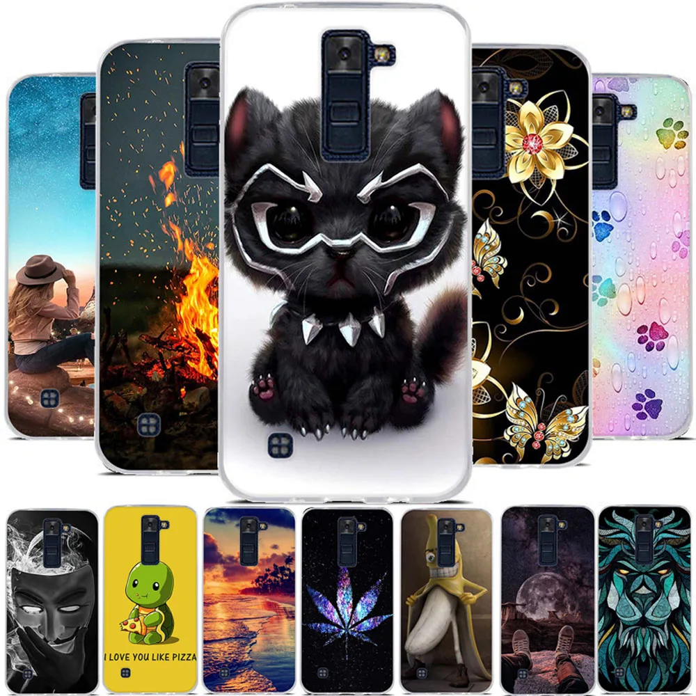Для LG K8 2016 силиконовый чехол для корпуса из ТПУ 3D рельефный мультяшный принт K 8