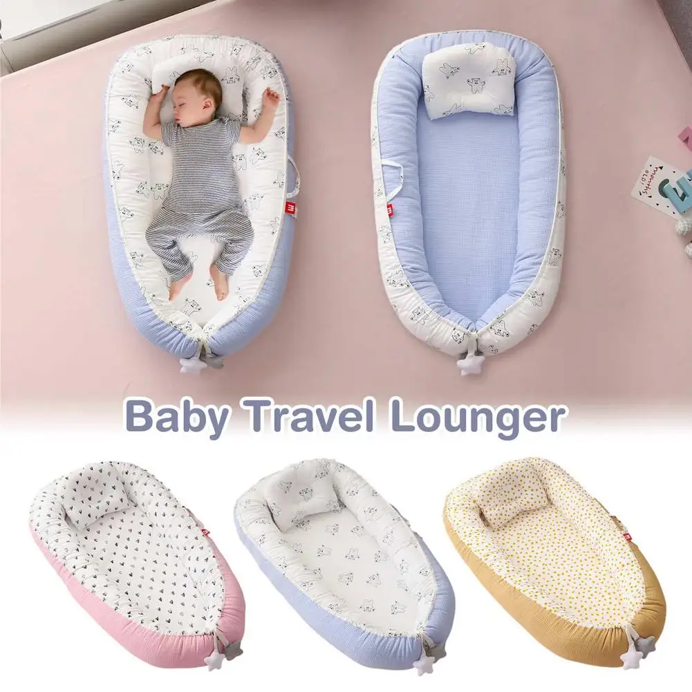 Newborn Baby Lounger Soft Breathable Baby Nest For Co Sleeping Baby Travel Lounger Cotton Crib Toddler Bed Nursery
Newborn Baby Lounger Soft Breathable Baby Nest For Co Sleeping Baby Travel Lounger Cotton Crib Toddler Bed Nursery