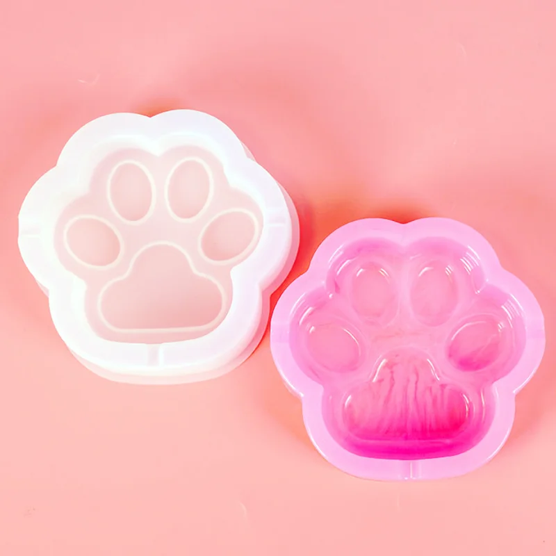 DIY Cat Paw Decor Ashtray Silicone Mold Jewelry Fillings Pendant Accessory Charms Handmade Epoxy Resin Mould Craft
DIY Cat Paw Decor Ashtray Silicone Mold Jewelry Fillings Pendant Accessory Charms Handmade Epoxy Resin Mould Craft