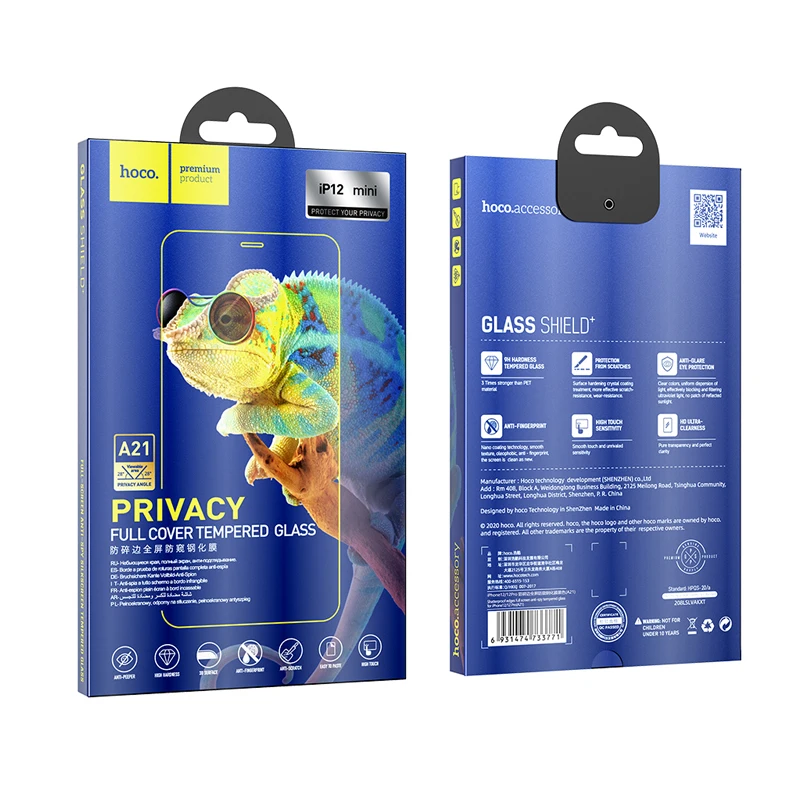 HOCO for Apple iPhone 12 mini 12 pro Max HD Tempered Glass Film Screen Protector 3D Full Protective Cover Privacy Protection
HOCO for Apple iPhone 12 mini 12 pro Max HD Tempered Glass Film Screen Protector 3D Full Protective Cover Privacy Protection