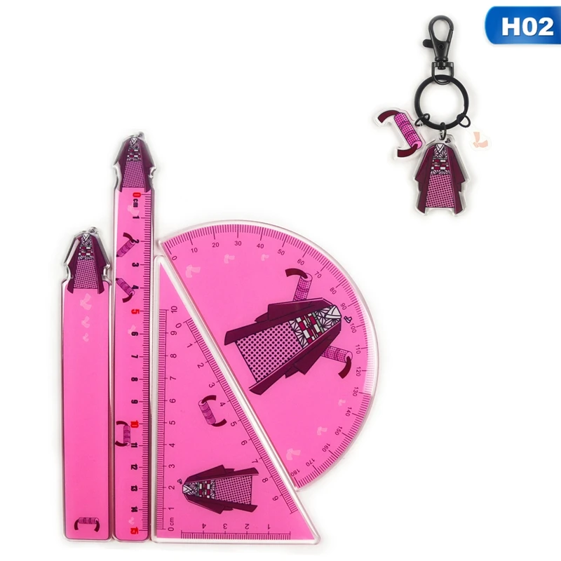 4Pcs/Set Anime Demon Slayer Kimetsu No Yaiba Math Measuring Drawing Kits Straight Triangle Ruler Protractor Bookmark Set
4Pcs/Set Anime Demon Slayer Kimetsu No Yaiba Math Measuring Drawing Kits Straight Triangle Ruler Protractor Bookmark Set