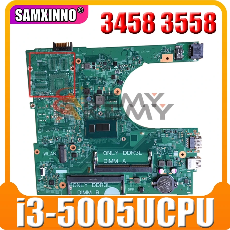 Оригинальная материнская плата для ноутбука DELL Inspiron 3458 3558 Core SR27G i3-5005U материнская плата CN-0MY4NH 0MY4NH 14216-1
Оригинальная материнская плата для ноутбука DELL Inspiron 3458 3558 Core SR27G i3-5005U материнская плата CN-0MY4NH 0MY4NH 14216-1