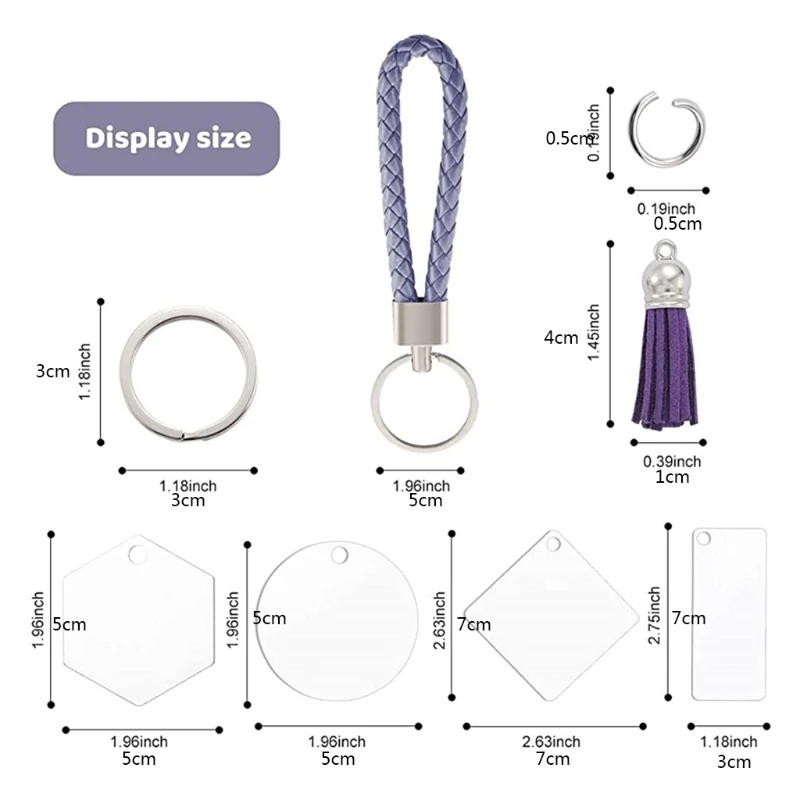 Acrylic Keychain Blanks 144Pcs Clear Keychains Including 4 Shapes 32pcs Acrylic Blanks 32pcs Key Rings 24pcs Key Chain for 87HC
Acrylic Keychain Blanks 144Pcs Clear Keychains Including 4 Shapes 32pcs Acrylic Blanks 32pcs Key Rings 24pcs Key Chain for 87HC