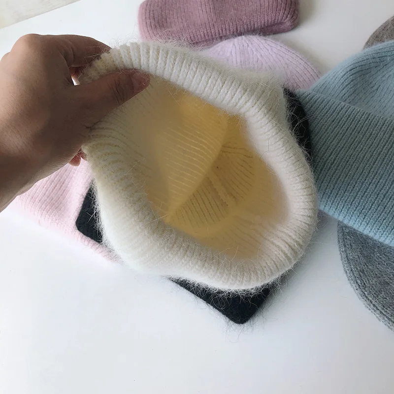 Wild Autumn Winter Hat for Women Angora Rabbit Fur Knitted Hat Female Warm Woolen Hat Korean Version Pure Color
Wild Autumn Winter Hat for Women Angora Rabbit Fur Knitted Hat Female Warm Woolen Hat Korean Version Pure Color