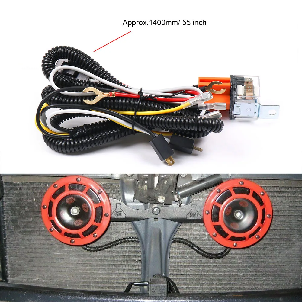 12V Car Horn Wiring Harness Relay Kit For Car Truck Grille Mount Blast Tone Horns
12V Car Horn Wiring Harness Relay Kit For Car Truck Grille Mount Blast Tone Horns