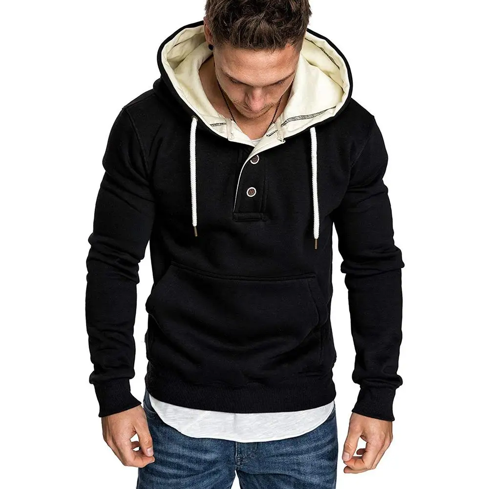 Winter Men Solid Color Long Sleeve Buttons Drawstring Warm Fleece Hoodie Coat Perfect match with favorite leggings Xmas gifts
Winter Men Solid Color Long Sleeve Buttons Drawstring Warm Fleece Hoodie Coat Perfect match with favorite leggings Xmas gifts