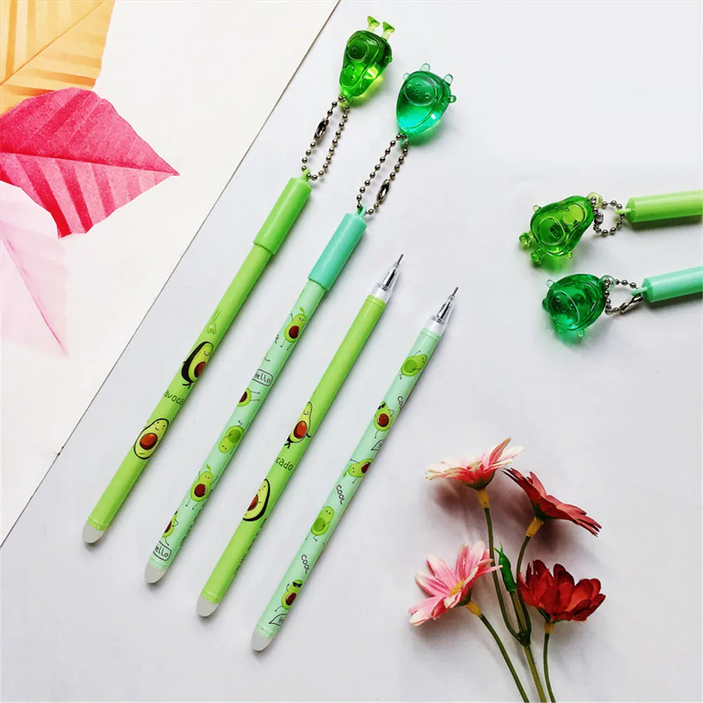 2pcs Crystal Avocado Pendant Gel Pens 0.5mm Black Ink Neutral Pens Kawaii Stationery Kids Gifts School Office Signature Pens
2pcs Crystal Avocado Pendant Gel Pens 0.5mm Black Ink Neutral Pens Kawaii Stationery Kids Gifts School Office Signature Pens