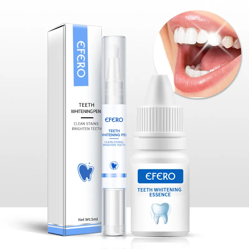 EFERO Teeth Whitening Essence Tooth Whitening Pen Removes Plaque Stains Tooth Bleaching Cleaning Serum White Teeth Oral Hygiene
EFERO Teeth Whitening Essence Tooth Whitening Pen Removes Plaque Stains Tooth Bleaching Cleaning Serum White Teeth Oral Hygiene