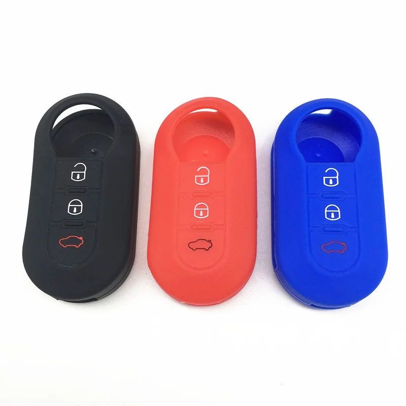 Silicone Rubber key FOB Shell Blank Cover Case sticker skin for FIAT 500 Panda Punto Bravo Flip Folding remote holder protected
Silicone Rubber key FOB Shell Blank Cover Case sticker skin for FIAT 500 Panda Punto Bravo Flip Folding remote holder protected